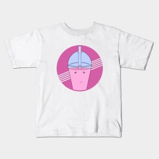 An adorable boba Kids T-Shirt